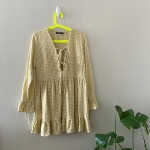 Nasty Gal Gingham Dress Size 6